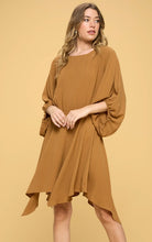 Load image into Gallery viewer, Solid Woven Boat Neckline Dress
