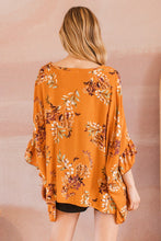 Load image into Gallery viewer, Leaf Printed V-neckline Tunic Top

