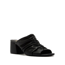 Load image into Gallery viewer, SCRUNCHY RUFFLED SQUARE TOE HEELED MULES
