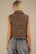 Load image into Gallery viewer, Leopard Printed Collared Casual Vest
