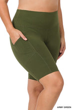 Load image into Gallery viewer, PLUS COTTON WAISTBAND BIKER SHORTS

