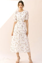 Load image into Gallery viewer, FLORAL MIDI DRESS
