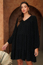 Load image into Gallery viewer, Dotted Jacquard Tired Dress
