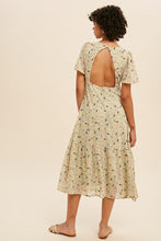 Load image into Gallery viewer, Floral Chiffon Flutter Sleeve V Neck Mid

