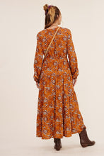 Load image into Gallery viewer, Floral Printed Front Keyhole Maxi dress
