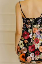 Load image into Gallery viewer, MULTI FLORAL COLLAGED MINI DRESS
