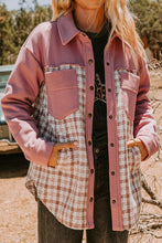 Load image into Gallery viewer, Plaid Double Bust Pockets Jacket
