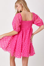 Load image into Gallery viewer, Plus Checkered Baby Doll Dress

