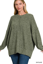 Load image into Gallery viewer, BRUSHED MELANGE HACCI OVERSIZED SWEATER
