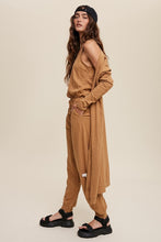 Load image into Gallery viewer, TEXTURED JUMPSUIT AND LONG CARDIGAN
