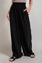Load image into Gallery viewer, PLUS SMOCKED WIDE LEG PANTS
