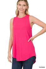Load image into Gallery viewer, LUXE RAYON SLEEVELESS ROUND NECK HI-LOW
