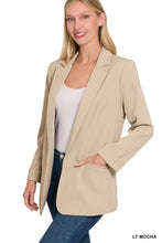 Load image into Gallery viewer, LONG SLEEVE OPEN FRONT CLASSIC BLAZER
