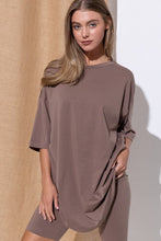 Load image into Gallery viewer, Short Sleeve Oversized Top and Biker Shorts.
