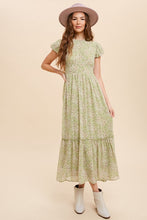 Load image into Gallery viewer, Floral High Neck Midi Dress

