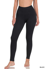 Load image into Gallery viewer, RIBBED SEAMLESS HIGH WAISTED FULL LENGTH LEGGINGS
