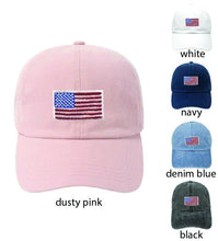 Load image into Gallery viewer, American Flag Embroidery Baseball Cap
