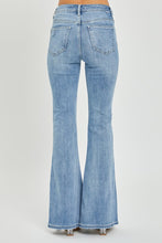 Load image into Gallery viewer, HIGH RISE DISTRESSED FLARE JEANS
