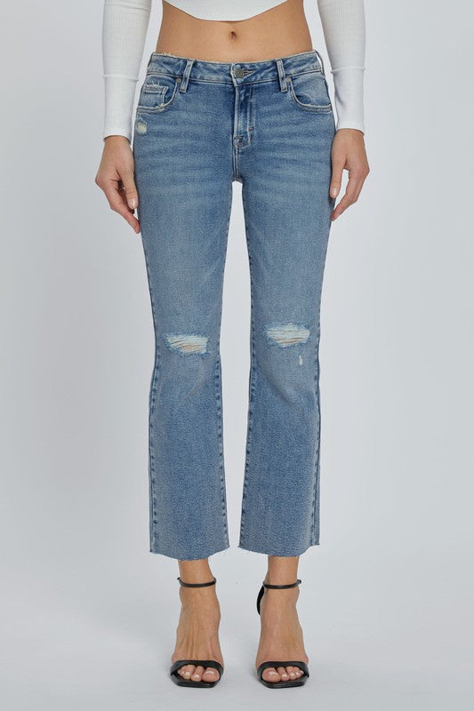 HIDDEN Ryan Mid Rise Crop Bootcut