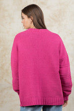 Load image into Gallery viewer, Exposed Seam Detail Chunky Sweater Cardigan
