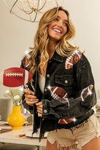 Load image into Gallery viewer, Football Sequin Jacket
