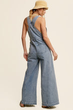 Load image into Gallery viewer, Wide Opening Denim Overalls
