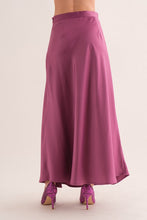 Load image into Gallery viewer, Satin Side Slit Long Skirt
