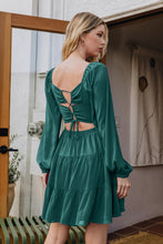 Load image into Gallery viewer, Puff Long Sleeve Tiered Ruffle Mini Dres
