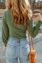 Load image into Gallery viewer, U Neck Textured Long Sleeve Top
