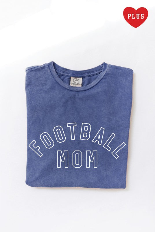 FOOTBALL MOM Plus Mineral Graphic Top