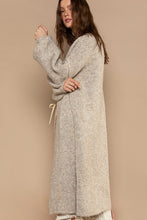 Load image into Gallery viewer, Oversize rolling edge open front cardigan

