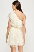 Load image into Gallery viewer, One Shoulder Tulle Mini Dress
