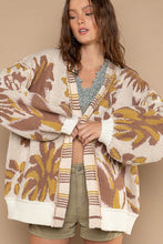 Load image into Gallery viewer, Berber floral print open front cardigan
