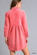 Load image into Gallery viewer, Mineral Wash Collared Tiered Button Down
