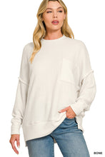 Load image into Gallery viewer, BRUSHED MELANGE DROP SHOULDER OVERSIZED
