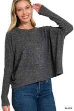 Load image into Gallery viewer, BRUSHED MELANGE HACCI DOLMAN SLEEVE SWEA
