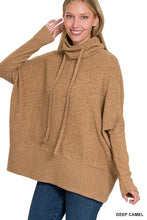 Load image into Gallery viewer, BRUSHED MELANGE HACCI COWL NECK SWEATER
