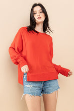 Load image into Gallery viewer, Solid Comfort Fit Round Neck Sweatshirt
