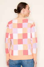 Load image into Gallery viewer, MULTI COLOR CHECKERBOARD SWEATER
