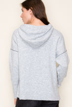 Load image into Gallery viewer, HOODIE CONTRAST COLOR DETAIL LONG SLEEVE
