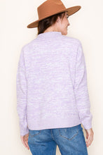 Load image into Gallery viewer, SPACE DYED MOCK NECK SWEATER
