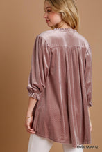 Load image into Gallery viewer, Beaded Velvet Baby Doll Tunic
