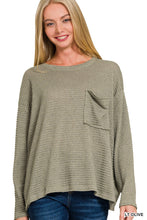 Load image into Gallery viewer, DROP SHOULDER BOAT NECK JACQUARD SWEATER
