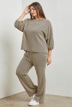 Load image into Gallery viewer, PLUS Jacquard Knit Pant (part of a set)
