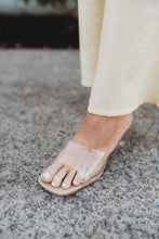 Load image into Gallery viewer, Clear Chunky High Heel Sandal
