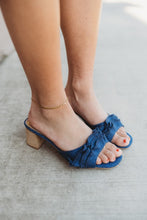 Load image into Gallery viewer, Cece Ruffle Strap Linen Heel
