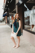 Load image into Gallery viewer, Striped sleeveless dress with contrast s

