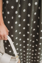 Load image into Gallery viewer, Polka dot sleeveless midi dress featurin

