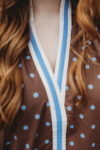 Load image into Gallery viewer, Polka dot short puff sleeve mini dress
