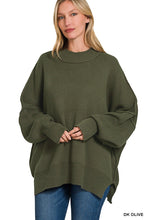 Load image into Gallery viewer, SIDE SLIT OVERSIZED SWEATER
